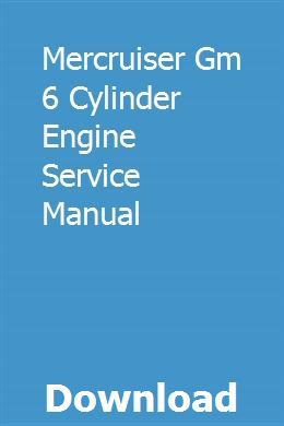 Mercruiser service manual 6 download 1